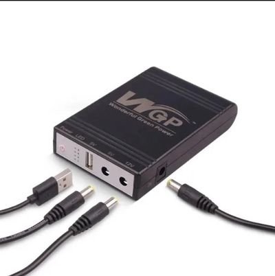 WGP Mini UPS 10400mAh Backup Power Supply for Router, ONU, CCTV & More HO